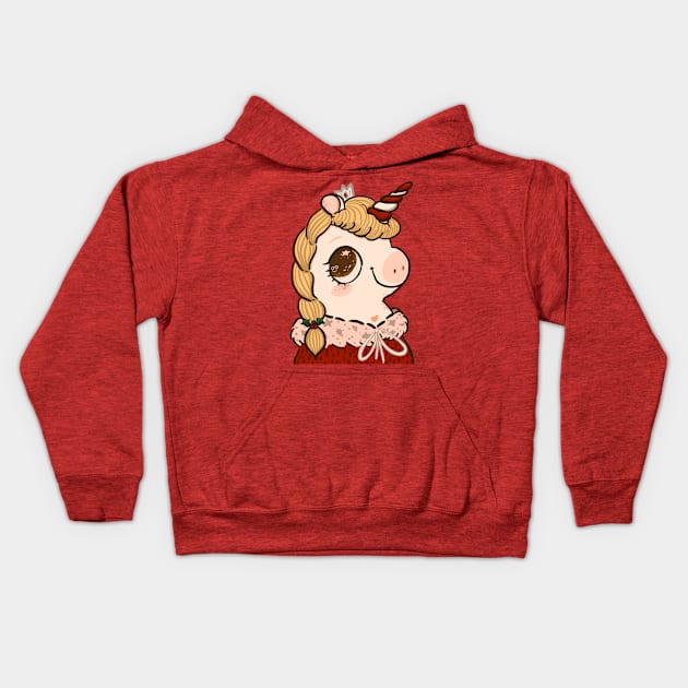 Unicane Princess Kids Hoodie by Fluffymafi